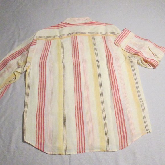 😎 TOMMY BAHAMA MEN’S STRIPE – MULTI-COLOR SHIRT – NEW SIZE XL 😎 - Picture 7 of 16